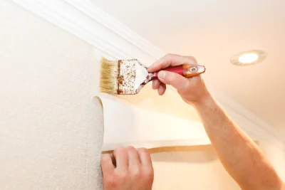 Pose de papier peint à Zermezeele — revêtements muraux et toiles de verre